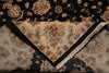 Load image into Gallery viewer, 8 x 9.8 High Quality Area Rug Wool and Silk Sino Tabriz Black #F-4529