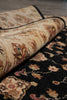 Load image into Gallery viewer, 8 x 9.8 High Quality Area Rug Wool and Silk Sino Tabriz Black #F-4529