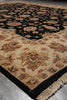 Load image into Gallery viewer, 8 x 9.8 High Quality Area Rug Wool and Silk Sino Tabriz Black #F-4529