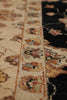 Load image into Gallery viewer, 8 x 9.8 High Quality Area Rug Wool and Silk Sino Tabriz Black #F-4529