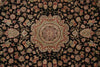 Load image into Gallery viewer, 7.8 x 10 High Quality Wool and Silk Sino Tabriz Fancy Rug Black Burgundy #F-4530