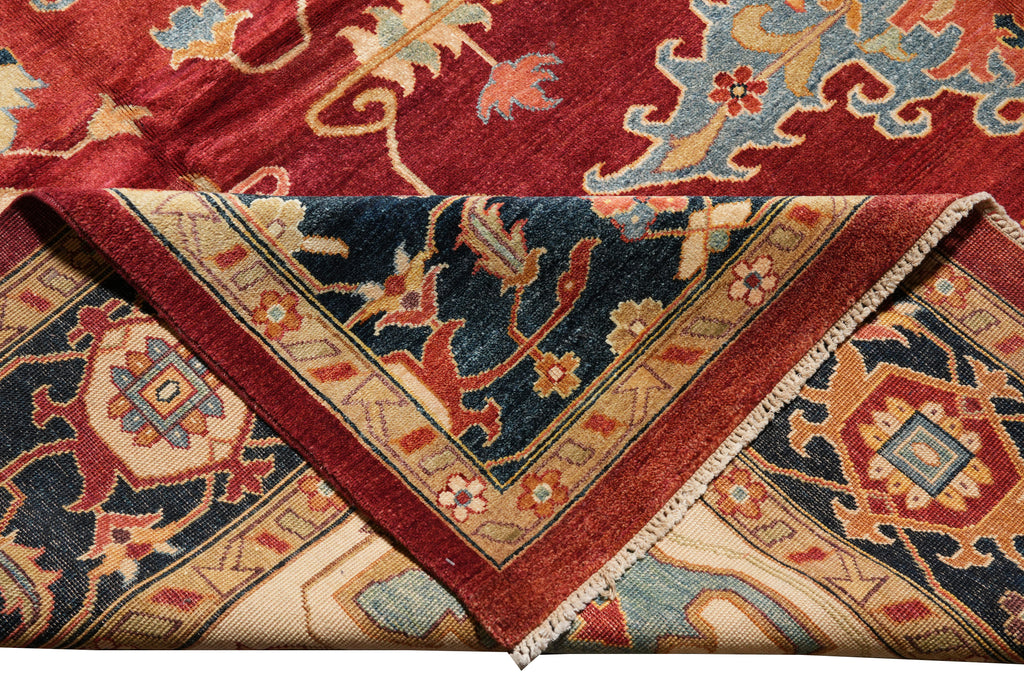 10 x 13.9 New Serapi Chobi Peshawar Handmade Ghazni Wool Carpet #F-4367