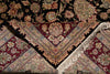 Load image into Gallery viewer, 7.8 x 10 High Quality Wool and Silk Sino Tabriz Fancy Rug Black Burgundy #F-4530