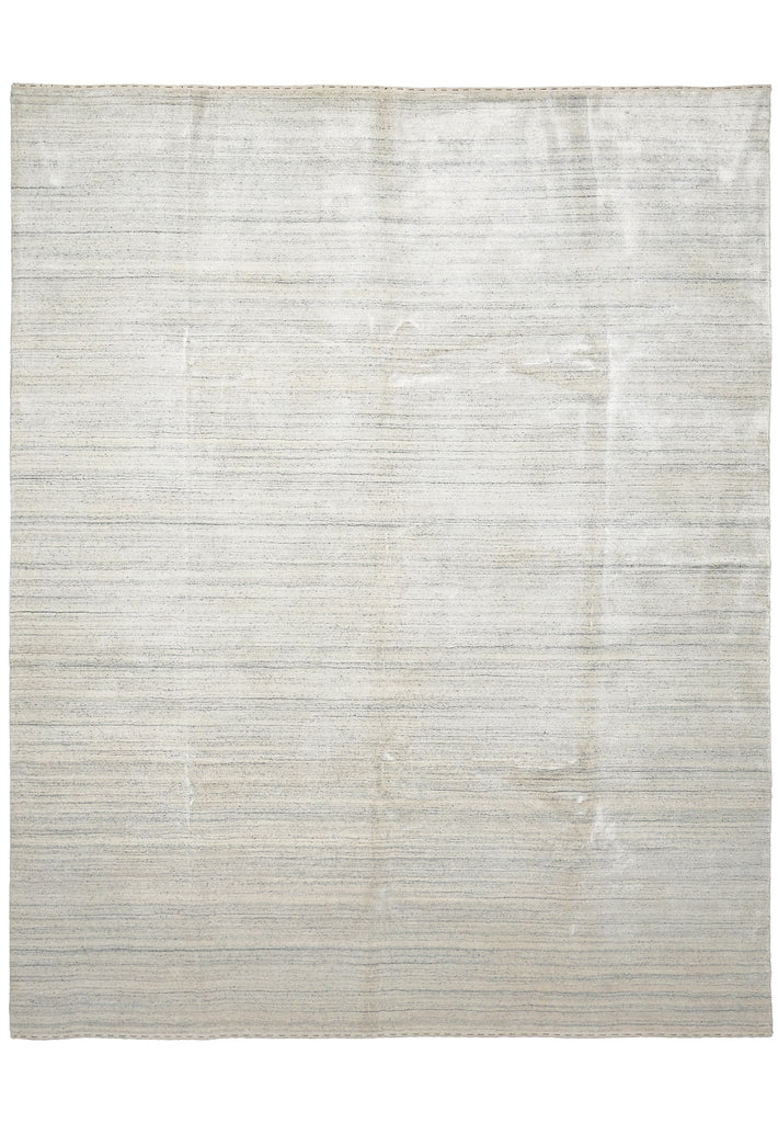 8 x 10 GRAY GABBEH Wool Blend Modern HANDMADE Rug #B-74542