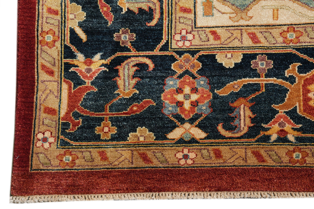 10 x 13.9 New Serapi Chobi Peshawar Handmade Ghazni Wool Carpet #F-4367