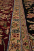 Load image into Gallery viewer, 7.8 x 10 High Quality Wool and Silk Sino Tabriz Fancy Rug Black Burgundy #F-4530
