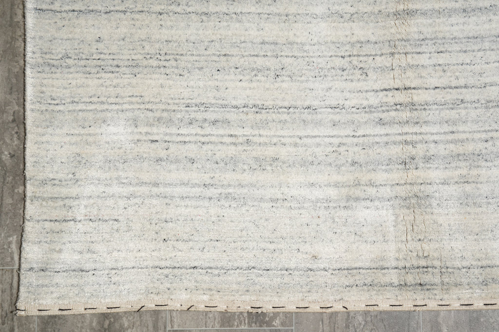 8 x 10 GRAY GABBEH Wool Blend Modern HANDMADE Rug #B-74542