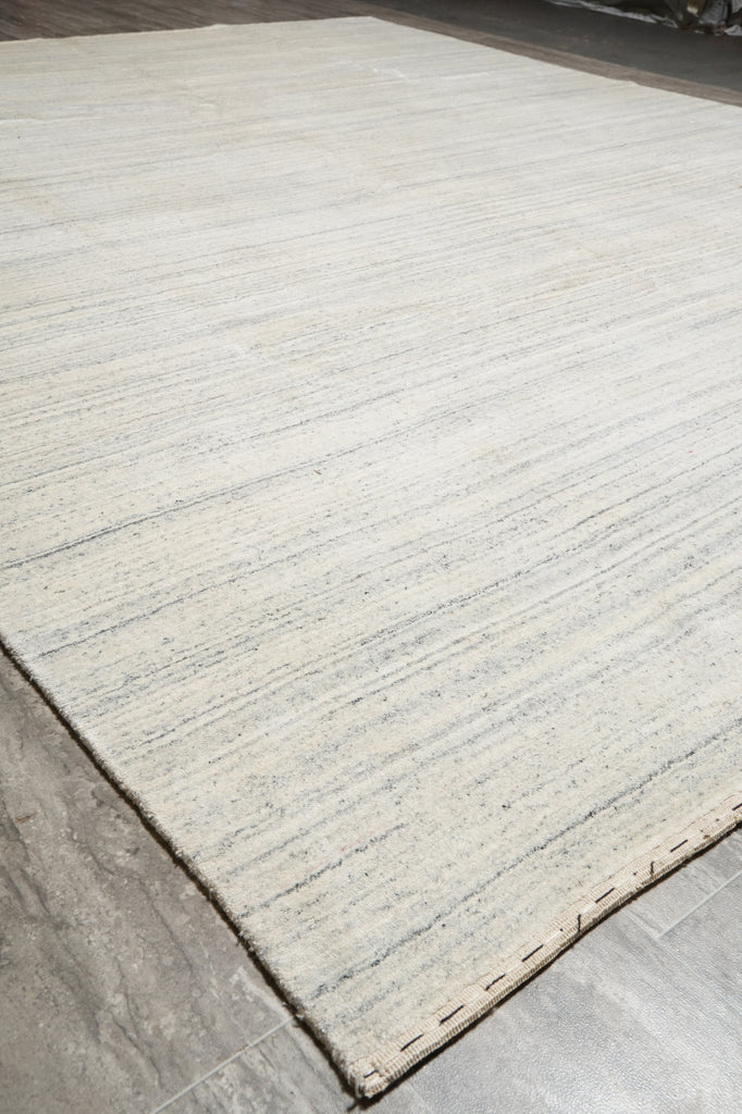 8 x 10 GRAY GABBEH Wool Blend Modern HANDMADE Rug #B-74542