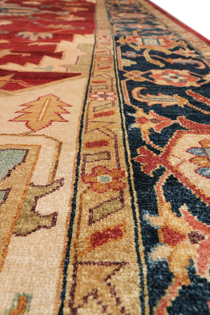 10 x 13.9 New Serapi Chobi Peshawar Handmade Ghazni Wool Carpet #F-4367