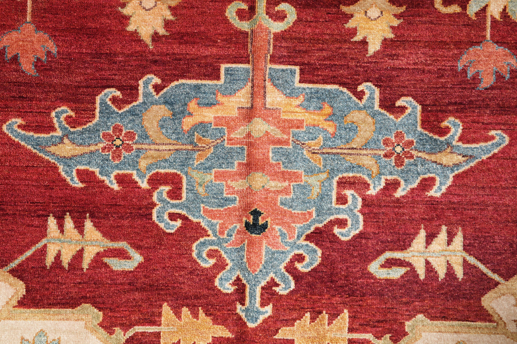 10 x 13.9 New Serapi Chobi Peshawar Handmade Ghazni Wool Carpet #F-4367