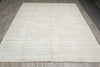 Load image into Gallery viewer, 8 x 10 GRAY GABBEH Wool Blend Modern HANDMADE Rug #B-74542