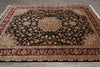 Load image into Gallery viewer, 7.8 x 10 High Quality Wool and Silk Sino Tabriz Fancy Rug Black Burgundy #F-4530