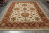 Load image into Gallery viewer, 9.5 x 13.3 New Quality Handmade Agra Rug Veggie Dyed Natural Wool #B-71802