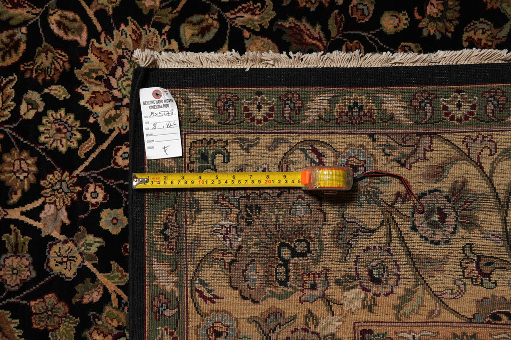 8 x 10.6 Black Gold Quality Jaipur Rug #PIX-5278