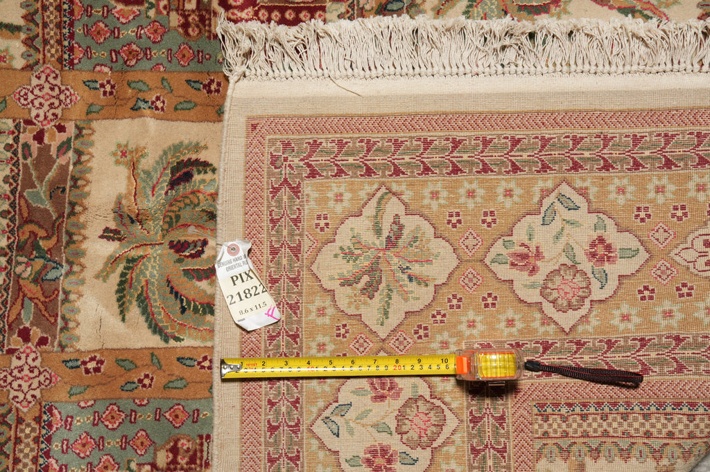 8.6 x 11.5 Paradise Garden Wool & Silk Sino Bakhtiari Rug 21822