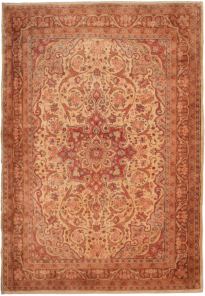 3.8 x 5.3 Antique Persian Ghazvin Rug #PIX-26318