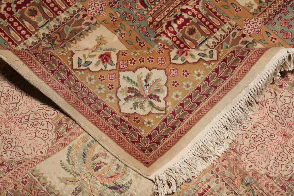 8.6 x 11.5 Paradise Garden Wool & Silk Sino Bakhtiari Rug 21822