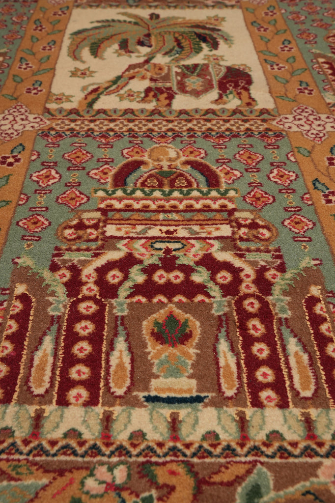 8.6 x 11.5 Paradise Garden Wool & Silk Sino Bakhtiari Rug 21822