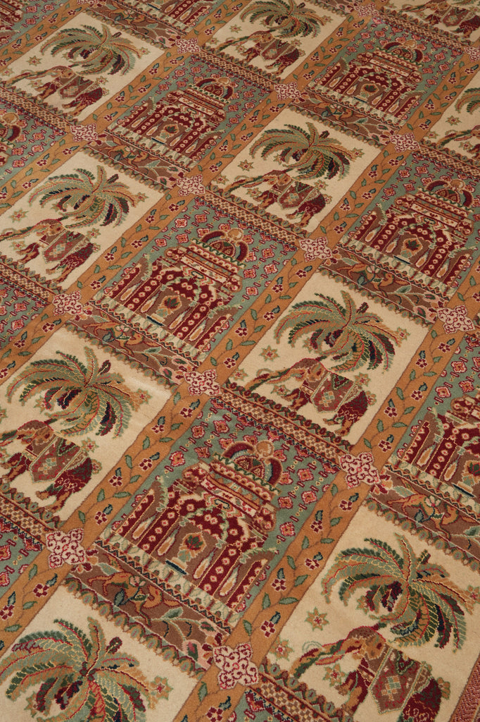 8.6 x 11.5 Paradise Garden Wool & Silk Sino Bakhtiari Rug 21822