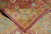 Load image into Gallery viewer, 9 x 12 Beautiful Agra Rug Handmade Natural Wool Rust Green #F-6530