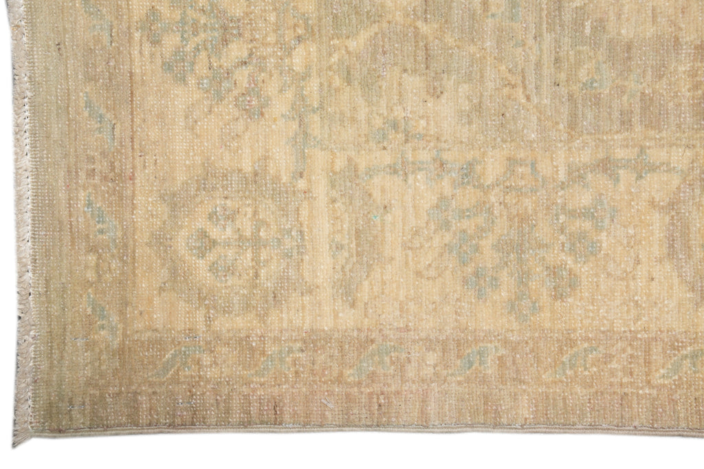 3 x 9.8 New Oushak Wool Runner Pale Pastels #B-77567