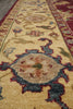 Load image into Gallery viewer, 8.9 x 11.8 Hand-knotted India Area Rug Burgundy and Gold #5276
