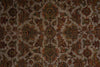 Load image into Gallery viewer, An ornate traditional patterned rug with a central medallion and surrounding floral motifs in muted earthy tones of brown, olive green, rust orange, and beige.