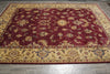 Load image into Gallery viewer, 8.9 x 11.8 Hand-knotted India Area Rug Burgundy and Gold #5276