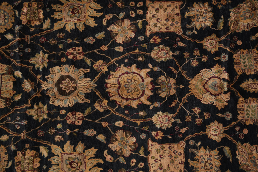 8 x 10 Black Green Quality Wool Jaipur Rug #PIX-3632