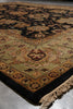 Load image into Gallery viewer, 8 x 10 Black Green Quality Wool Jaipur Rug #PIX-3632