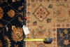 Load image into Gallery viewer, 6.5 x 9.9 Navy Gold Vegetable Dyed Chobi Rug #B-74023