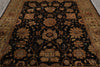 Load image into Gallery viewer, 8 x 10 Black Green Quality Wool Jaipur Rug #PIX-3632