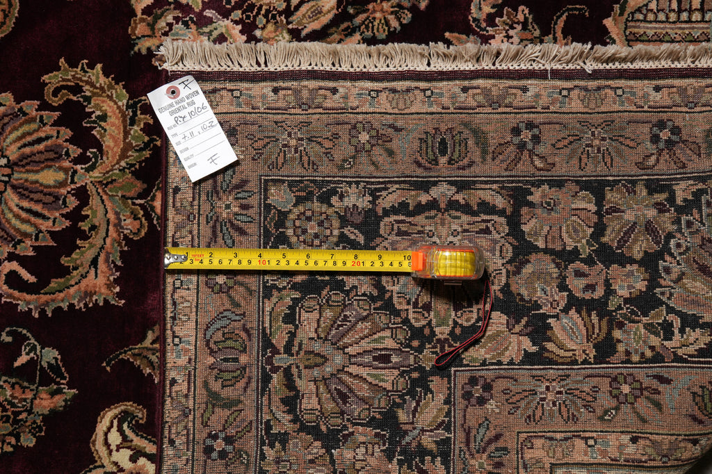 8 x 10 Quality Jaipur Rug Rich Dense Burgundy Wool #PIX-10106