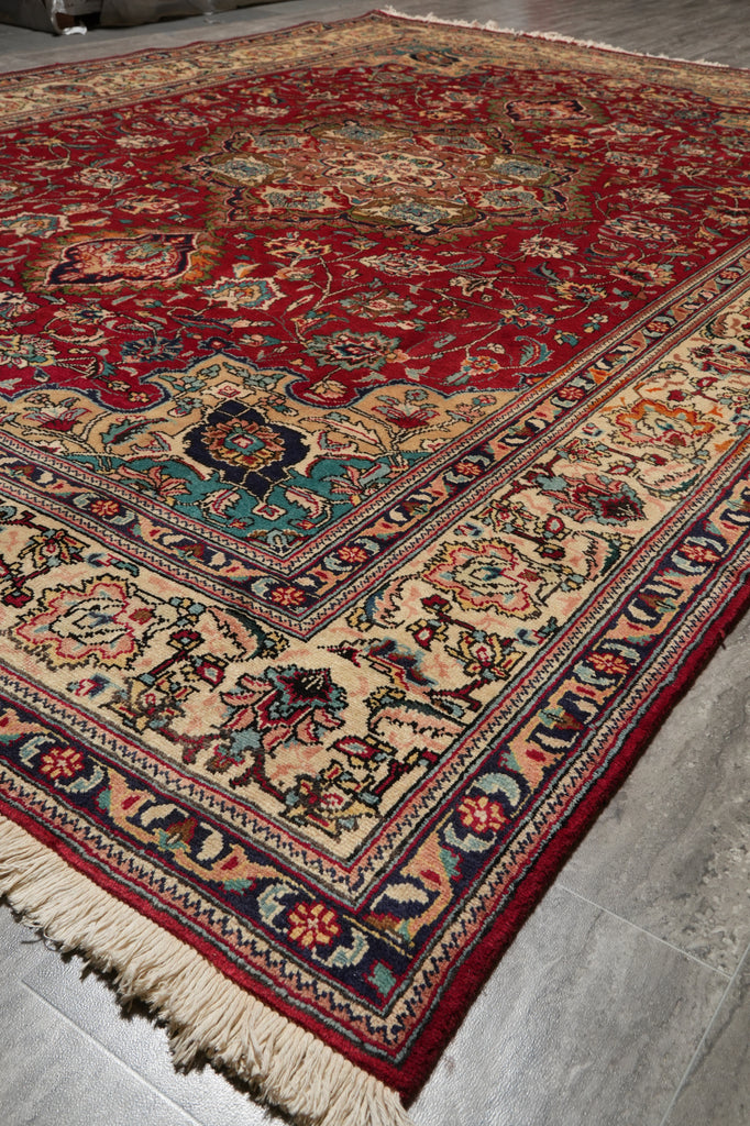 8 x 11.4 Genuine Persian Handmade Tabriz Wool Rug #PIX-11896