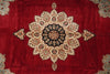 Load image into Gallery viewer, 10 x 14 Red White Ivory Rug 17526