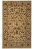 Load image into Gallery viewer, A traditional oriental-style area rug with an intricate floral and medallion pattern, featuring a warm beige background with brown, green, and rust accents.