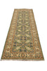 Load image into Gallery viewer, 3.2 x 10' Feet Runner Green Chobi Zigler Handmade Wool Chotan Carpet