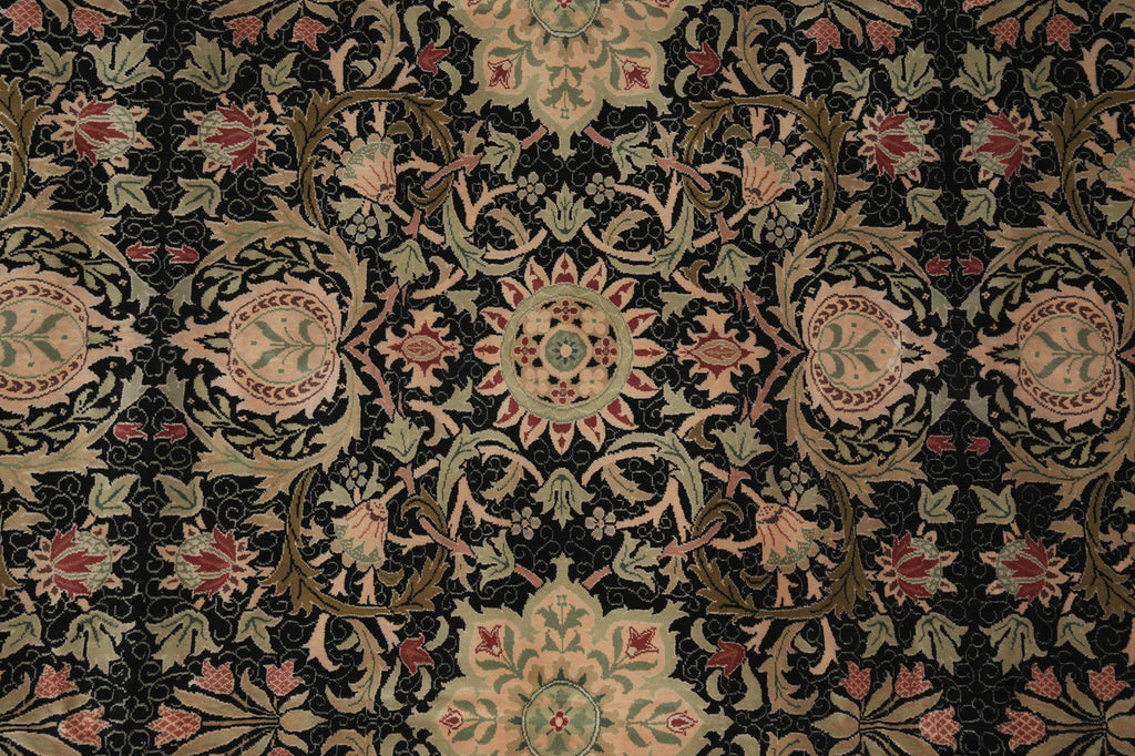 10 x 12 Black Handmade Luxurious Softness Agra Rug 23981