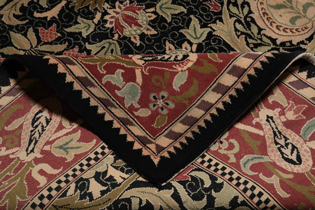 10 x 12 Black Handmade Luxurious Softness Agra Rug 23981