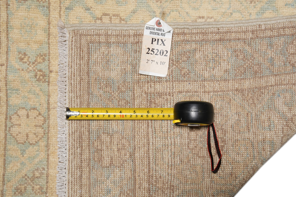 2.7 x10 Runner Natural Wool Hand-Knotted Neutrals #PIX-25202