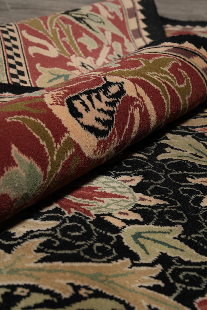 10 x 12 Black Handmade Luxurious Softness Agra Rug 23981