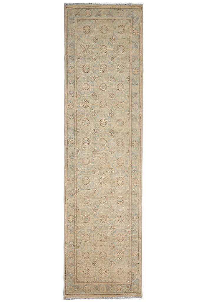 2.7 x10 Runner Natural Wool Hand-Knotted Neutrals #PIX-25202