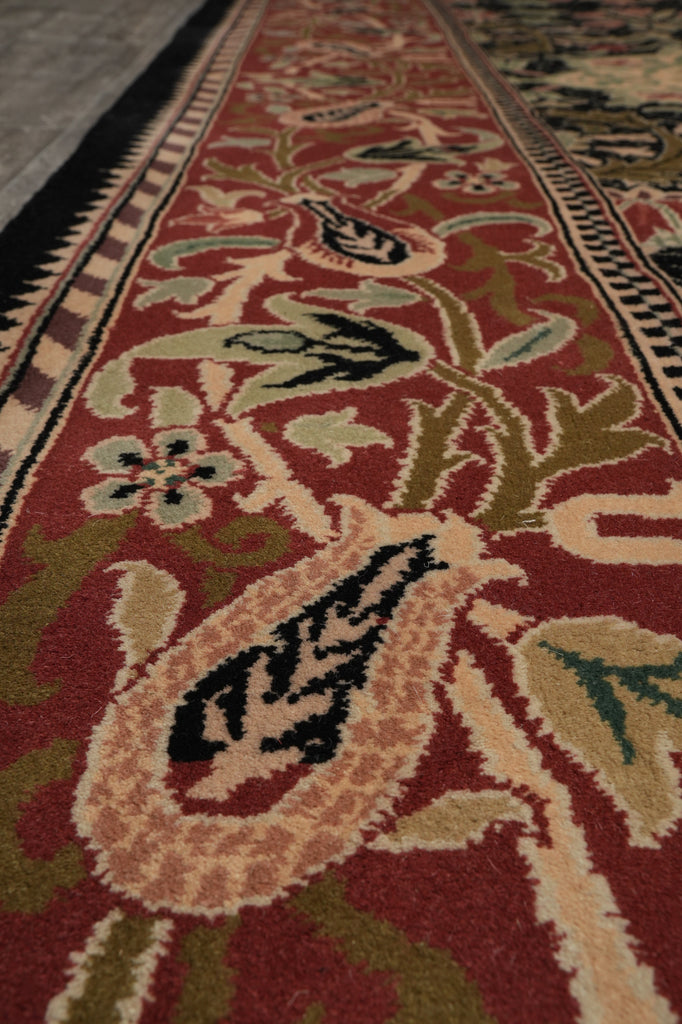 10 x 12 Black Handmade Luxurious Softness Agra Rug 23981