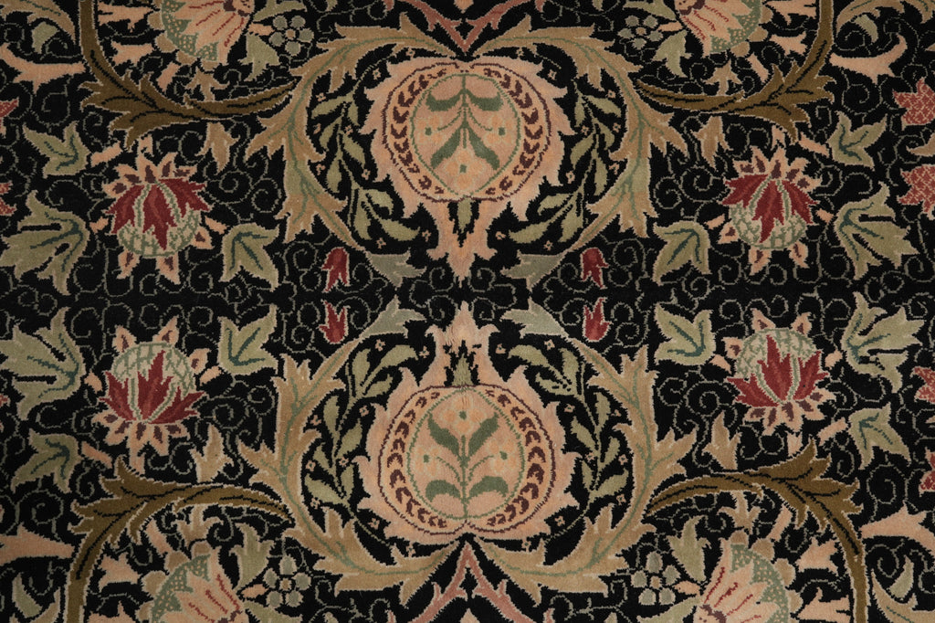 10 x 12 Black Handmade Luxurious Softness Agra Rug 23981