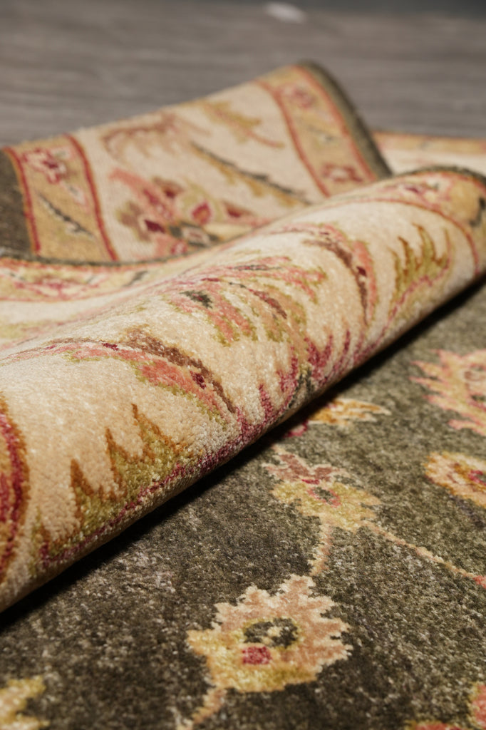8 x 9.6 Moss Green Chobi Peshawar Rug #PIX-804-35