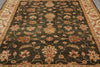 Load image into Gallery viewer, 8 x 9.6 Moss Green Chobi Peshawar Rug #PIX-804-35
