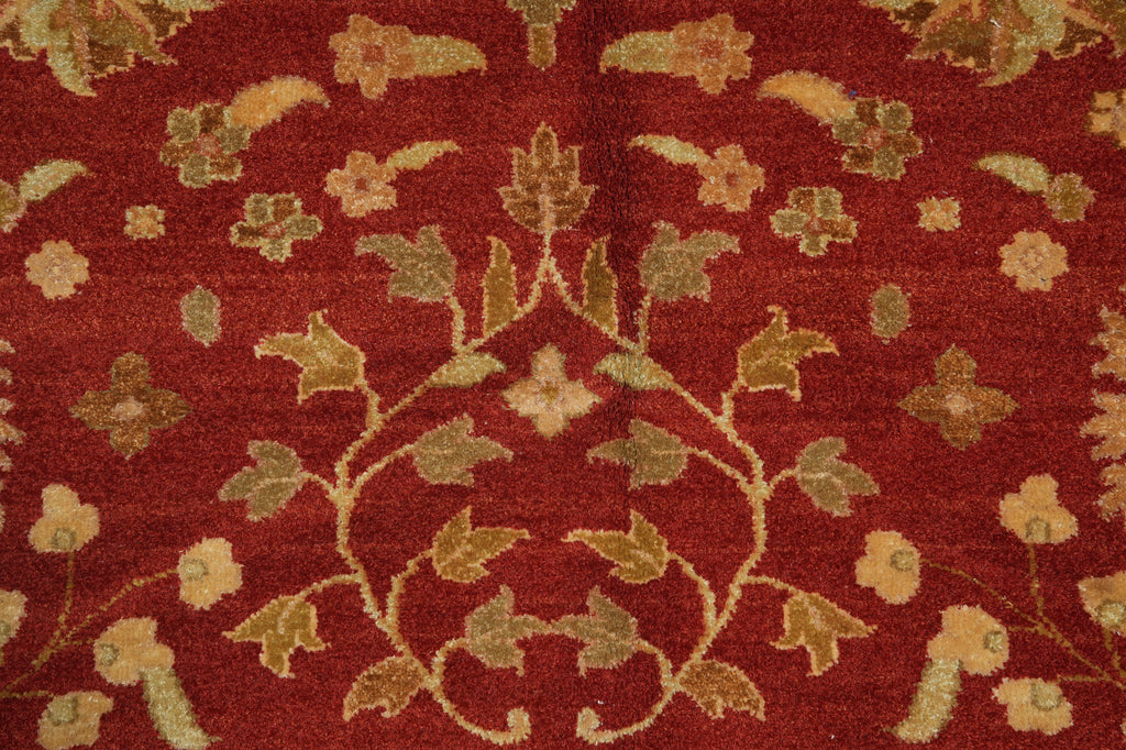 8.9 x 11.9 Zigler Rug Coral Red With Gold Handmade Rug #5071