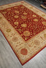Load image into Gallery viewer, 8.9 x 11.9 Zigler Rug Coral Red With Gold Handmade Rug #5071
