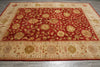 Load image into Gallery viewer, 8.9 x 11.9 Zigler Rug Coral Red With Gold Handmade Rug #5071