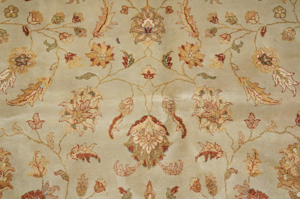 8.9 x 12 Tan Color Vegetable Dyed Chobi Rug 72472